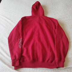 Dark Skull Print Zip Up Hoodie