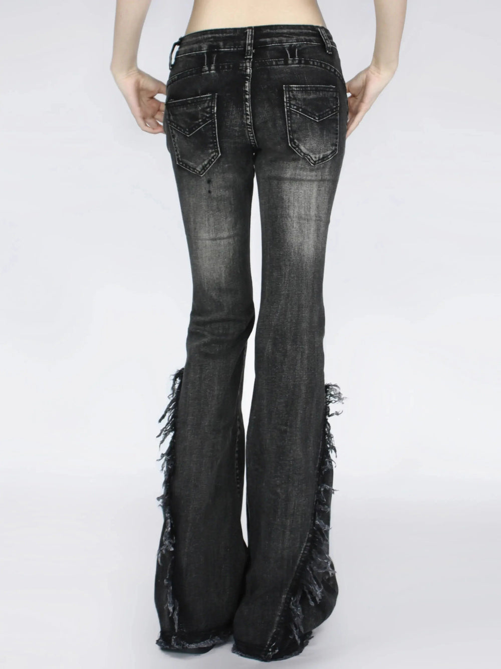 Dark Gothic Loose Flare Trouser