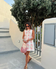 Print Sleeveless Short Dress
