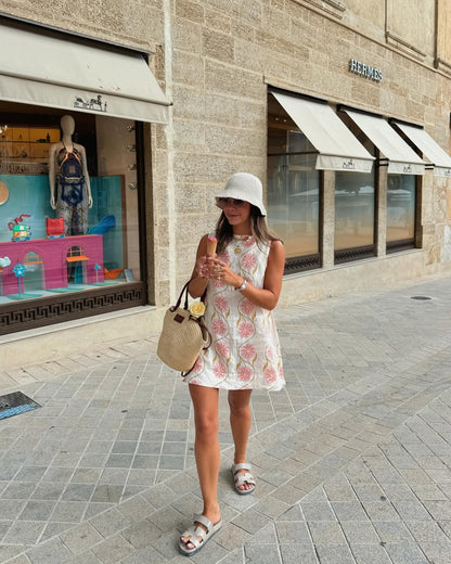 Print Sleeveless Short Dress