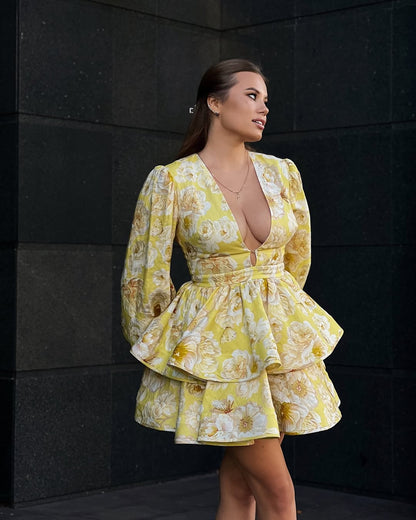 Floral Ruffle Dress