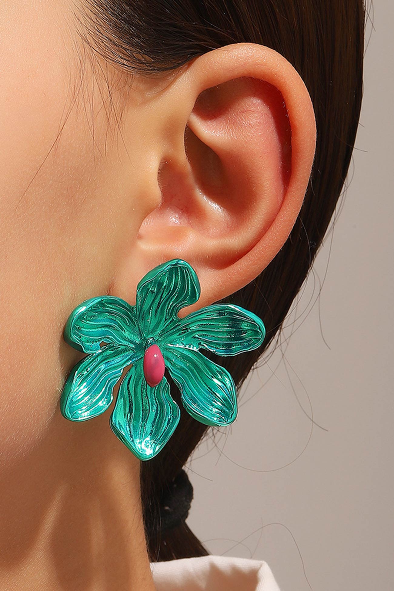 Solid Color Petal Earrings