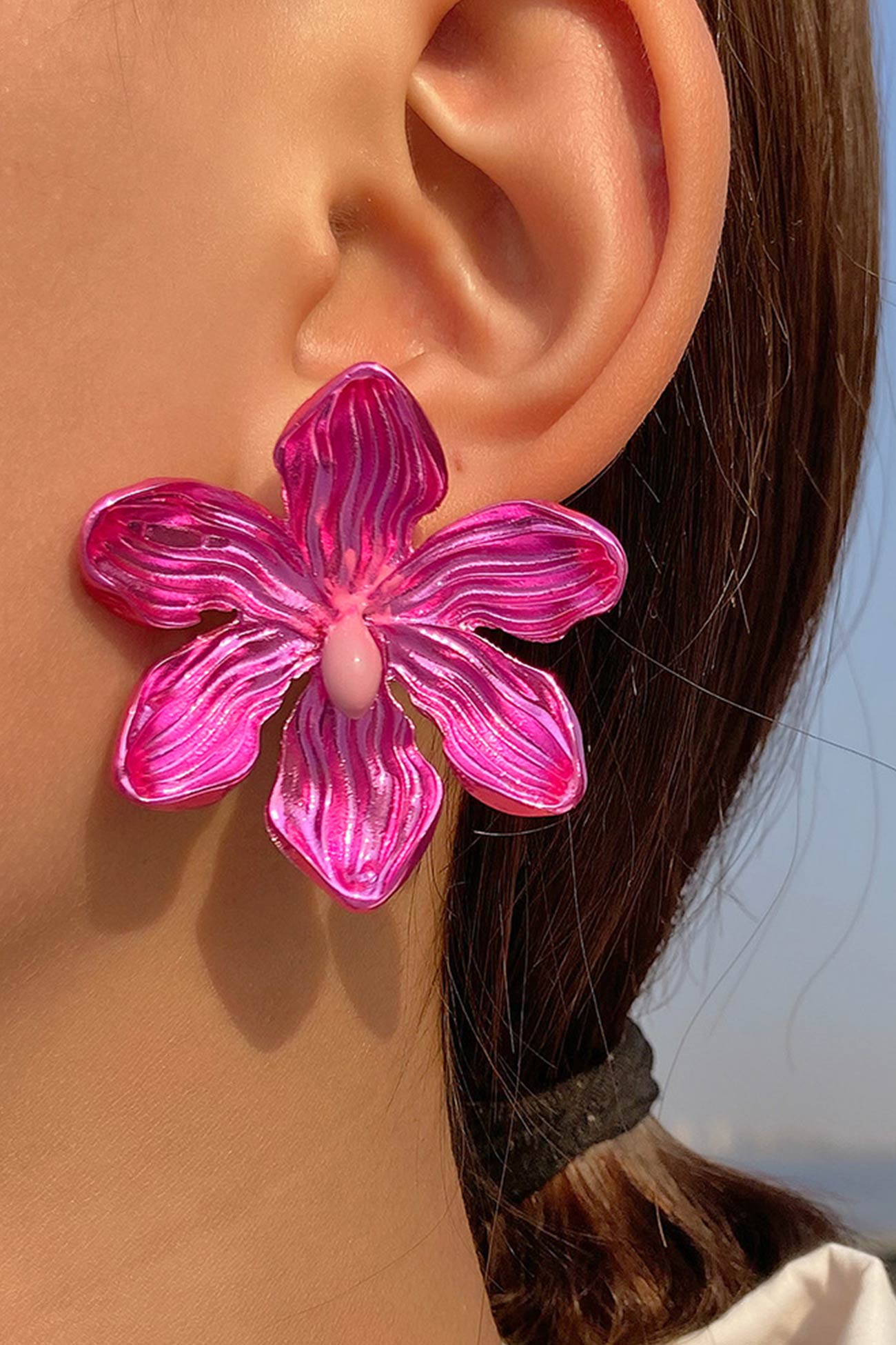 Solid Color Petal Earrings