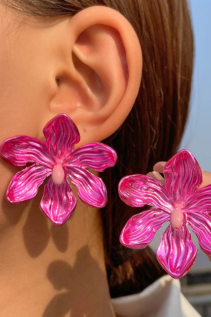 Solid Color Petal Earrings