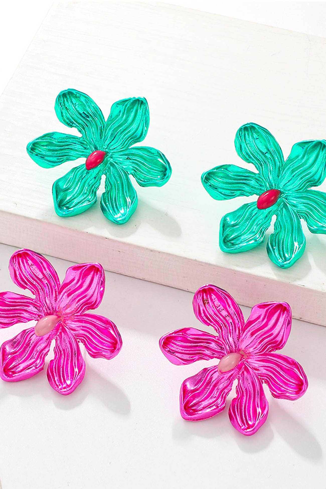 Solid Color Petal Earrings