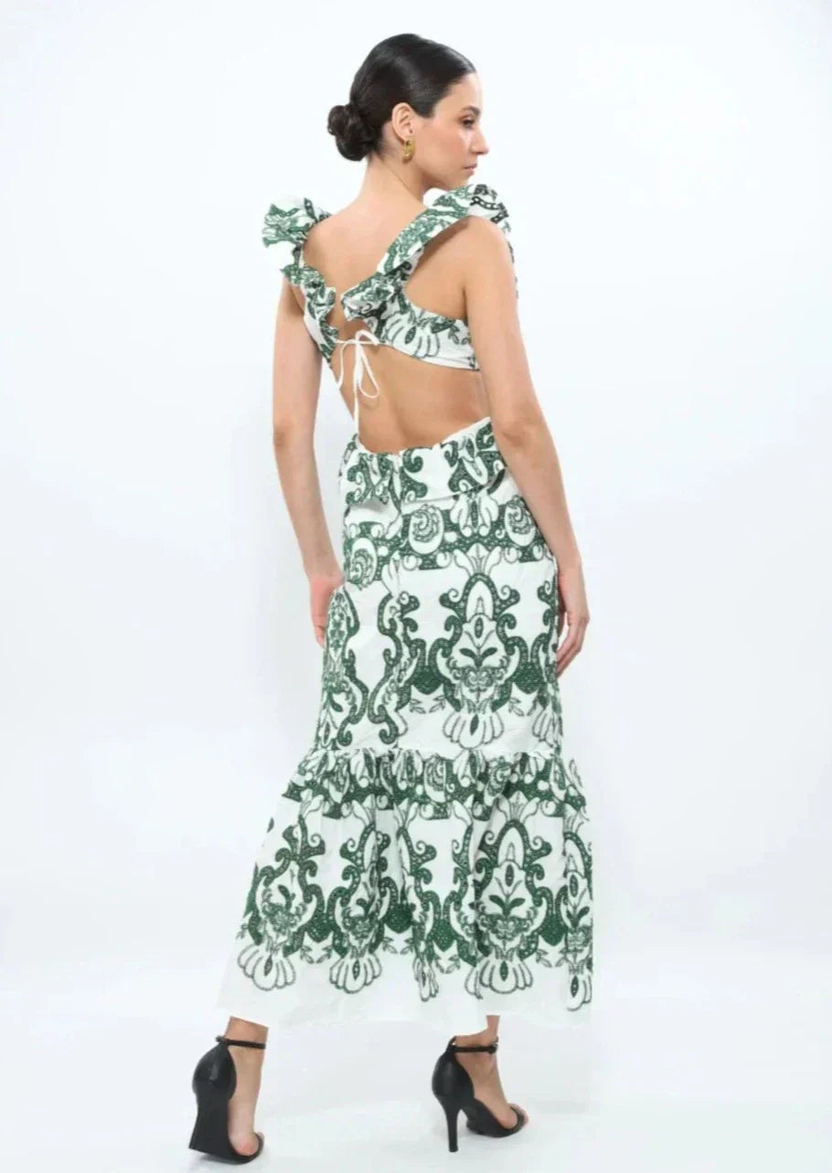 Ruffled Maxi Dress