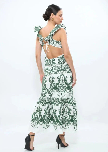 Ruffled Maxi Dress