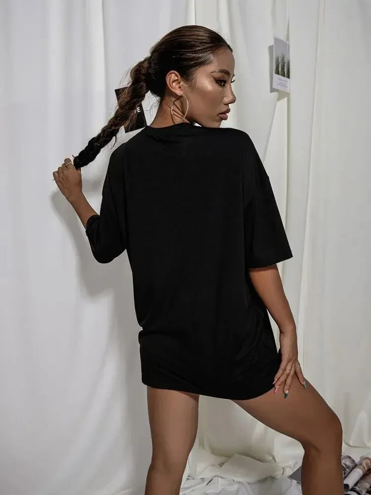 Drop Shoulder Oversized Streetwear T-shirt t-shirt-250223