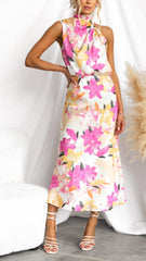 Emily | Floral Charm Midi Dress