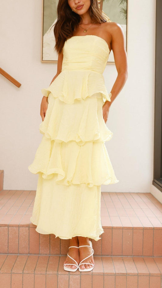 Tiered Ruffle Maxi Dress