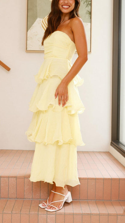 Tiered Ruffle Maxi Dress