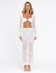 MACAULEY TOP - CREAM CROCHET