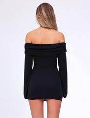 DIEDRE JUMPER DRESS - BLACK