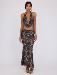 PEARL TOP - MULTI : LEOPARD