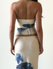 JANIS TOP - INDIGO FLORAL