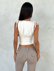 HALONA TOP - CREAM