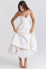 Cordelia | Delicate Tulle Accent Dress