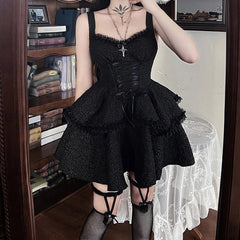 Beloved Sleeveless Mini Garment Black / S