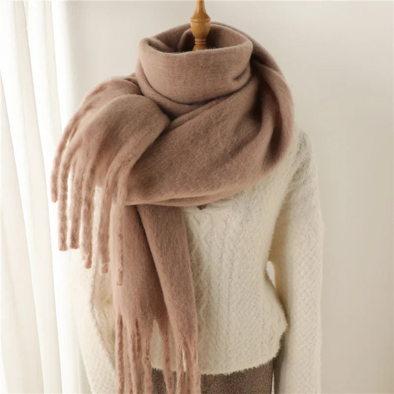 Cashmere Winter Pashmina Blanket Wrap - Thick and Soft Scarf