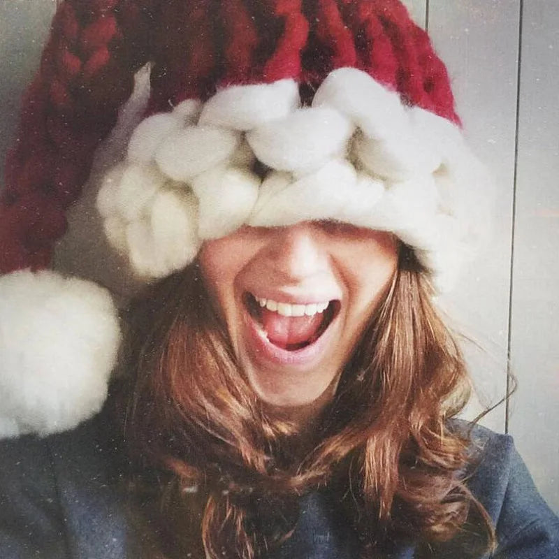 Knit Wool Christmas Party Hat - Warm Fashion For Home And Outdoor Hat-L