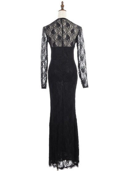 Long Sleeve Lace Maxi Dress