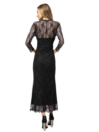 Long Sleeve Lace Maxi Dress