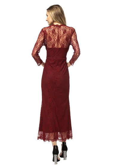 Long Sleeve Lace Maxi Dress