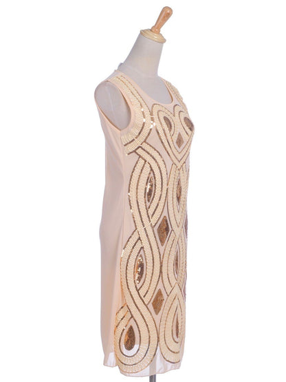 Great Gatsby Deco Sleeveless Dress