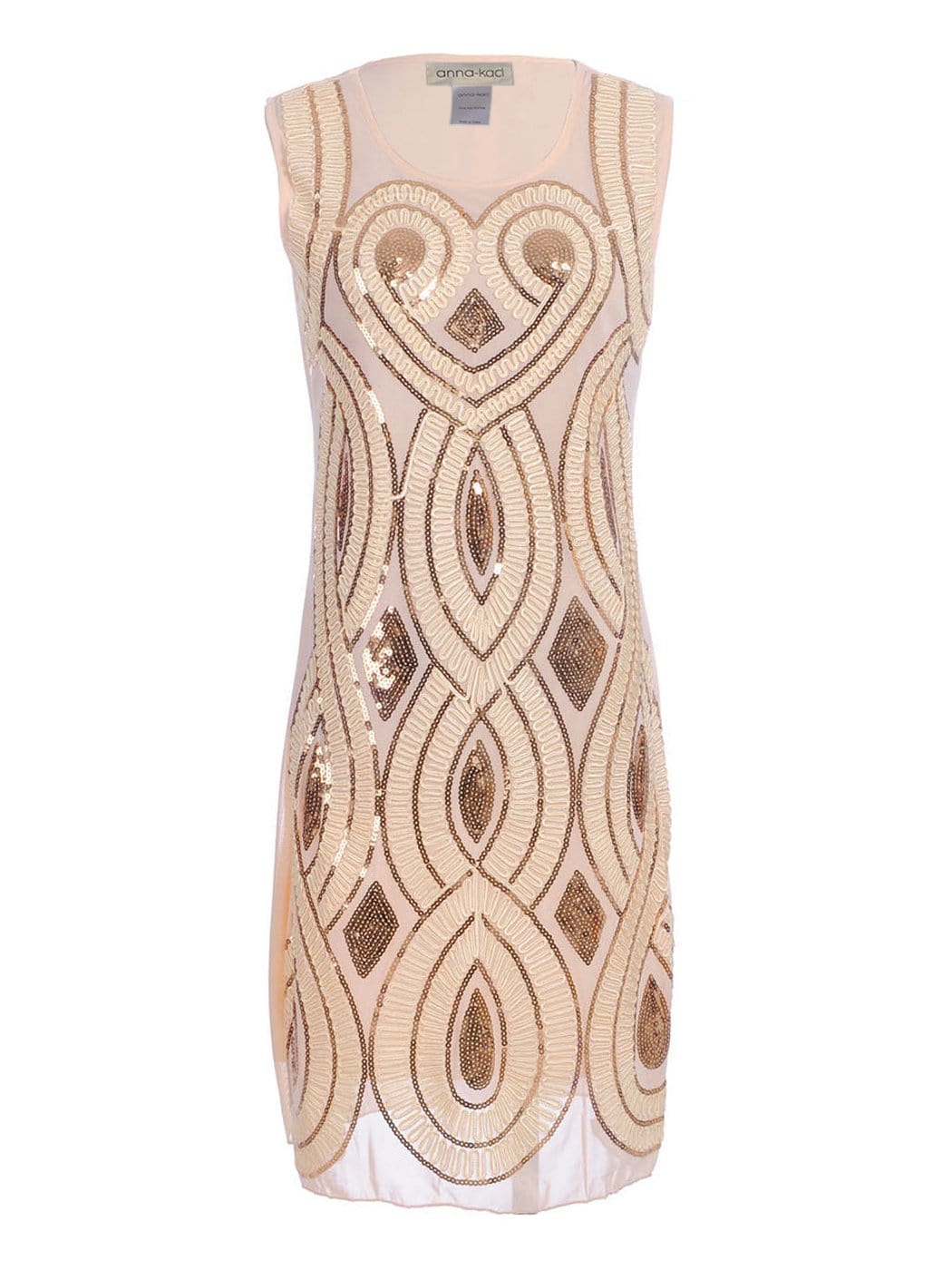 Great Gatsby Deco Sleeveless Dress
