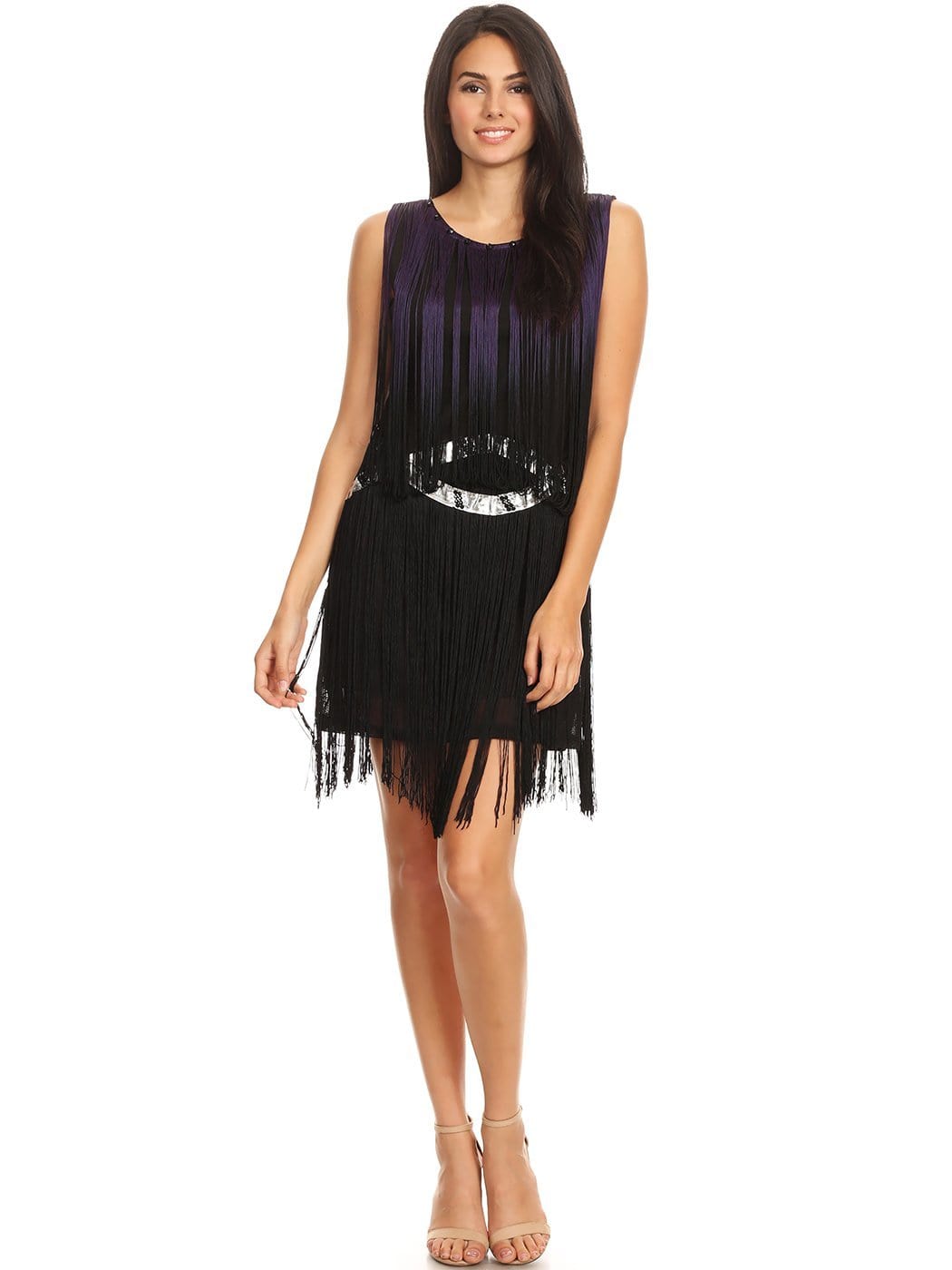Fringe Tassel Bedazzled Dress