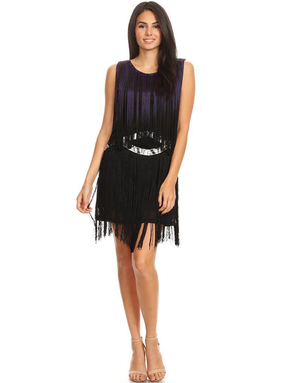 Fringe Tassel Bedazzled Dress