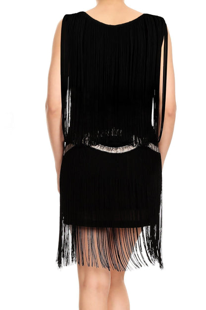 Fringe Tassel Bedazzled Dress