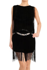 Fringe Tassel Bedazzled Dress