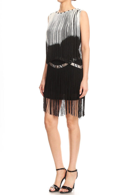 Fringe Tassel Bedazzled Dress