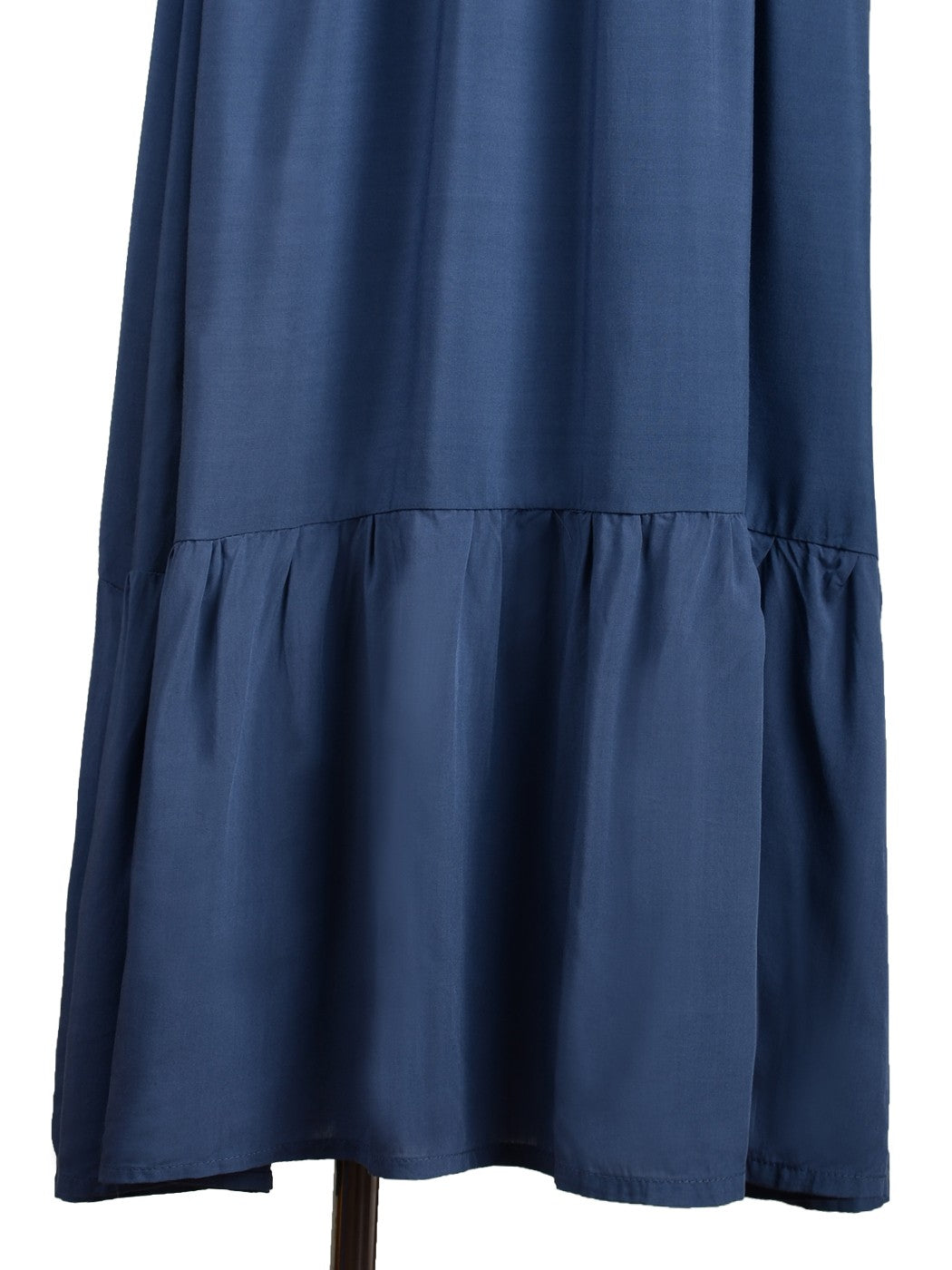 Grecian Ruffle Stretch Maxi Dress