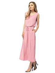 Maxi Length Drawstring Dress