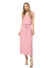 Maxi Length Drawstring Dress
