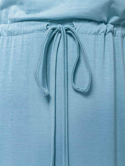 Maxi Length Drawstring Dress