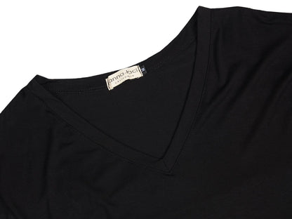 V Short Sleeve Maxi Lounge Dress