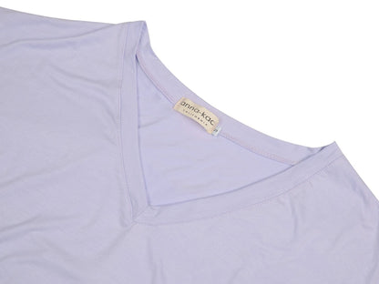 V Short Sleeve Maxi Lounge Dress