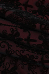 Spliced Strap Gothic Dress