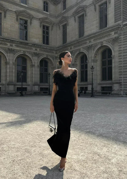 Luxurious Feather Dress