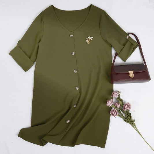 Vintage Flare Button Down Dress