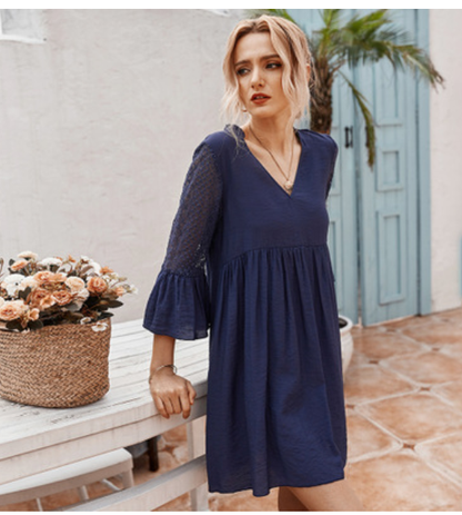 Detailed Lace Tunic Dress