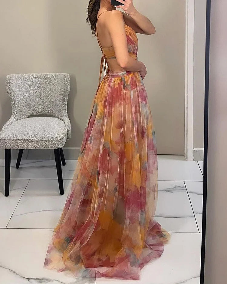 Sophia's Chic Halter Dress