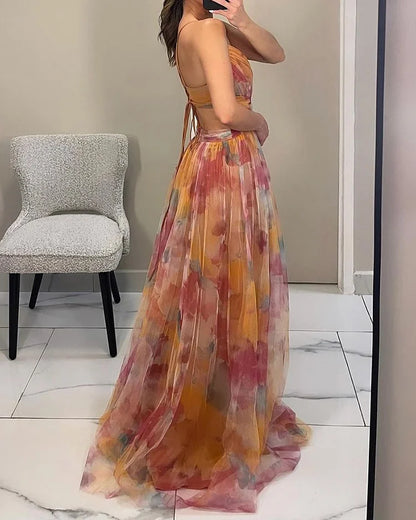 Sophia's Chic Halter Dress