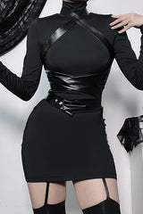 Slim Fit Mini Gothic Dress