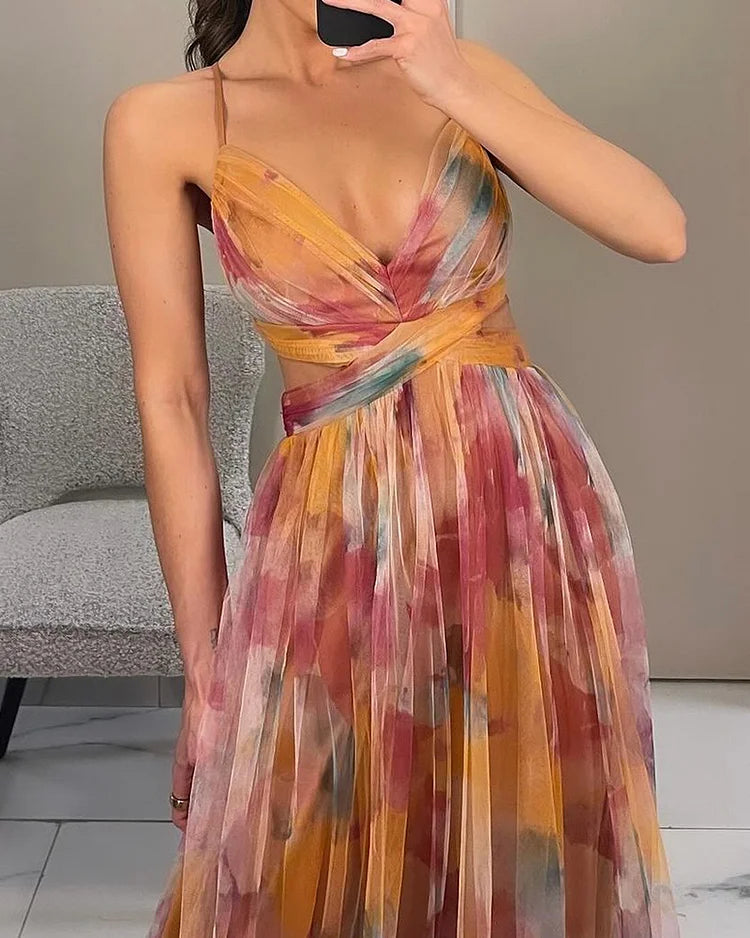 Sophia's Chic Halter Dress