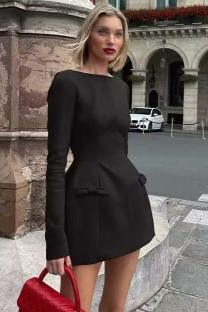 Bow Waist Detail Party Dress