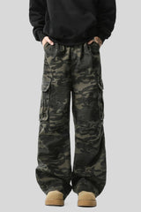 Camo Multi Pocket Straight Leg Pants